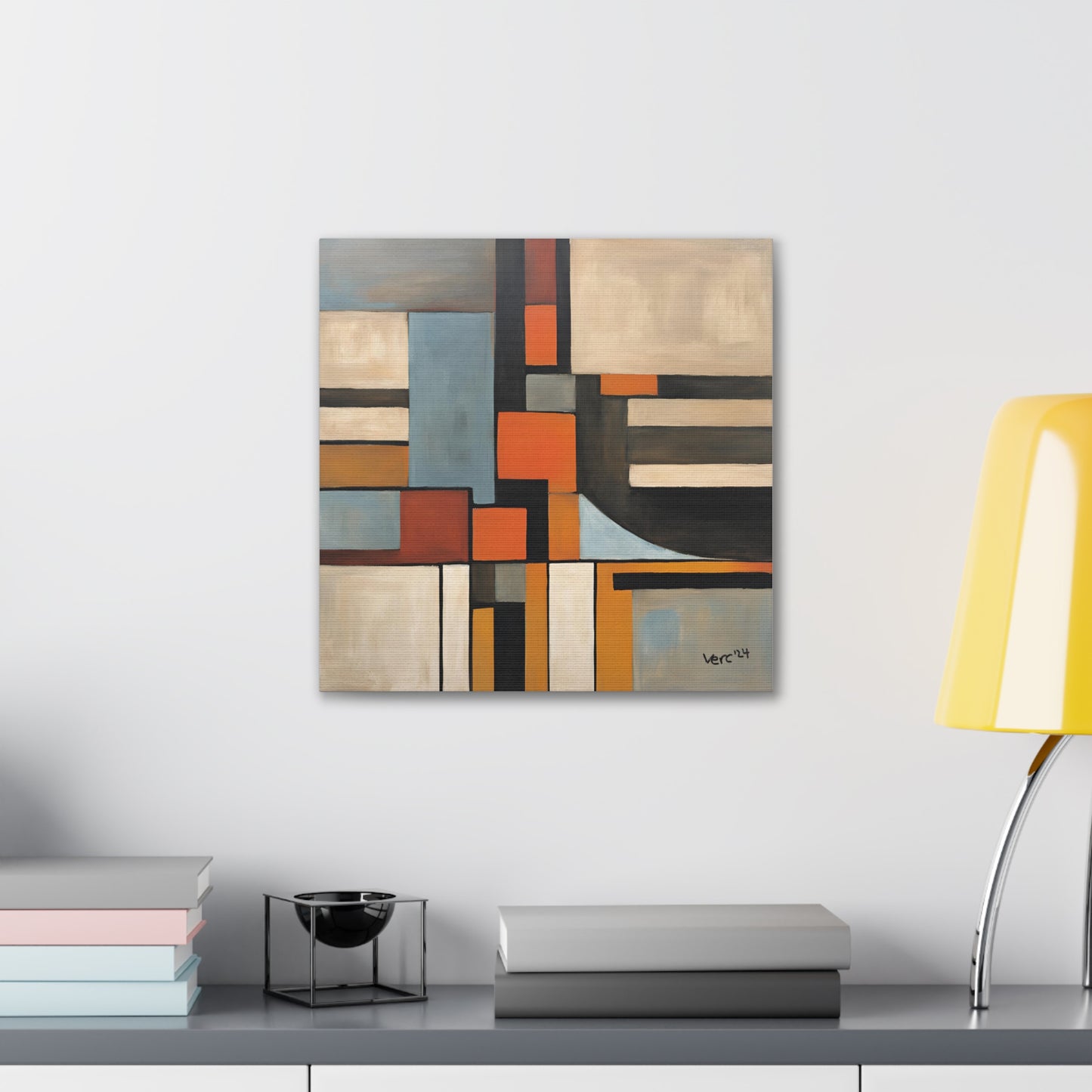 Vercmagnus Geometric Canvas Gallery Wrap Wall Art