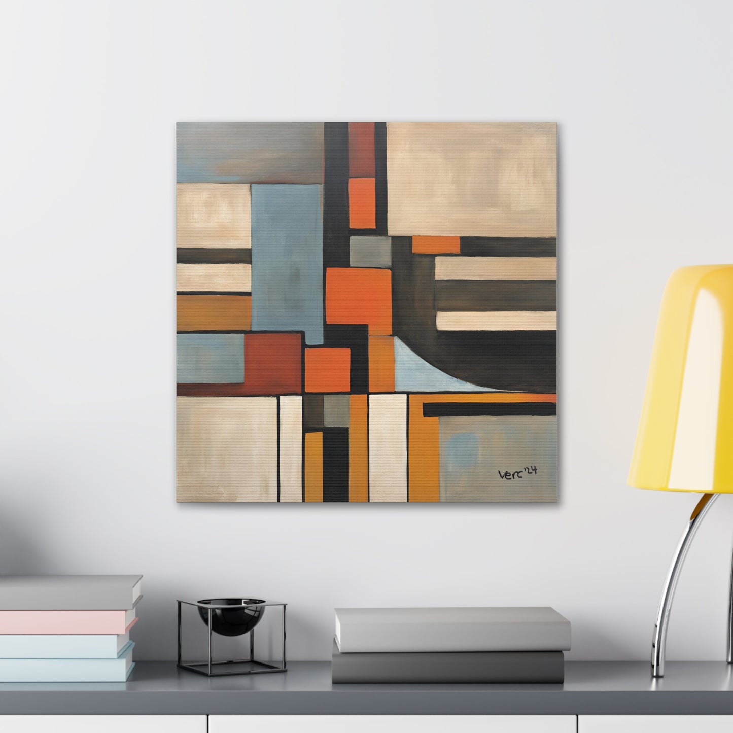 Vercmagnus Geometric Canvas Gallery Wrap Wall Art