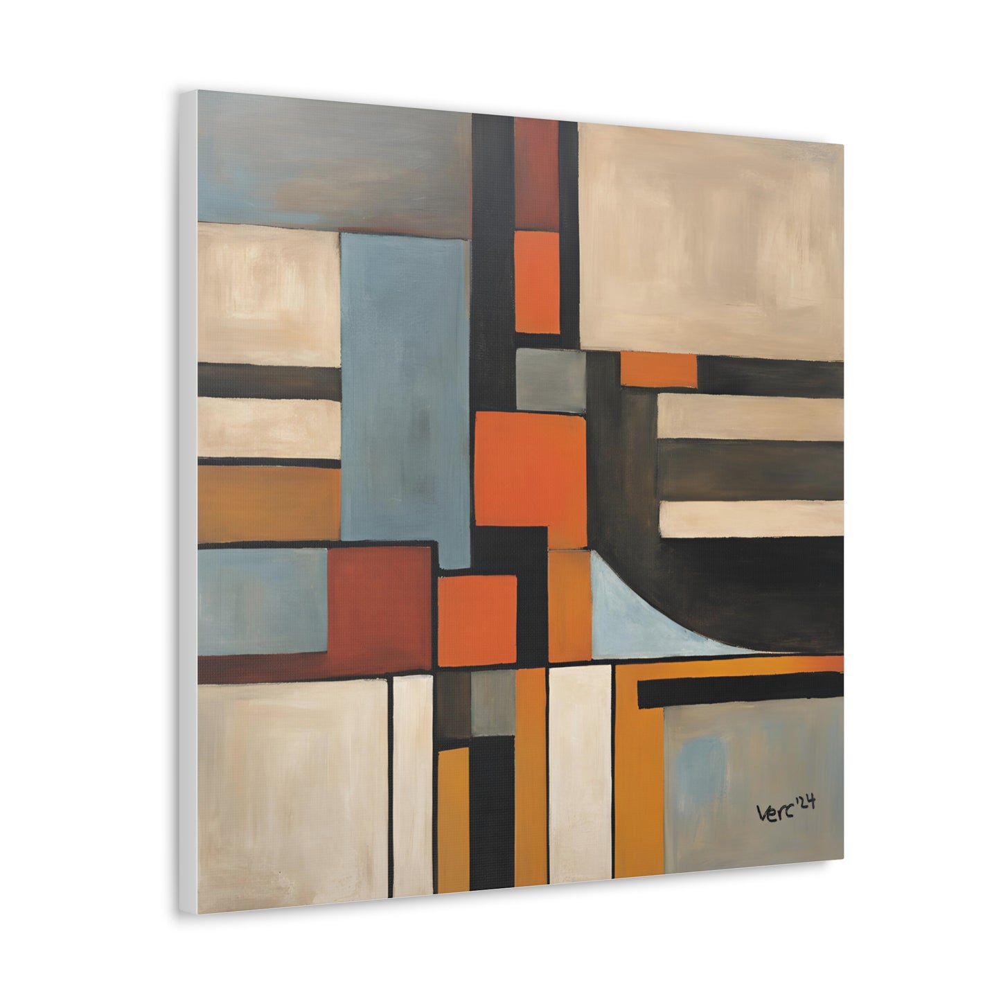 Vercmagnus Geometric Canvas Gallery Wrap Wall Art