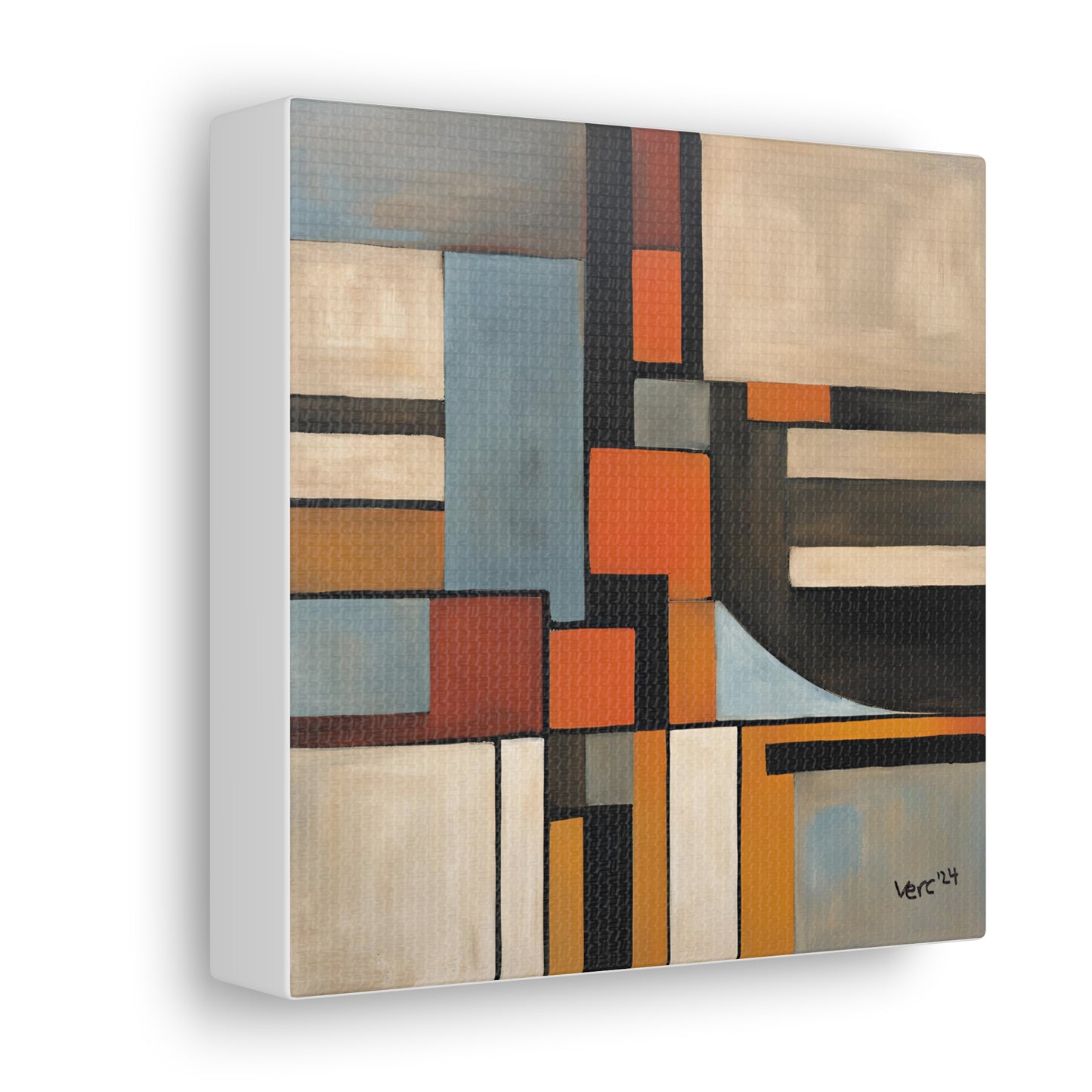 Vercmagnus Geometric Canvas Gallery Wrap Wall Art