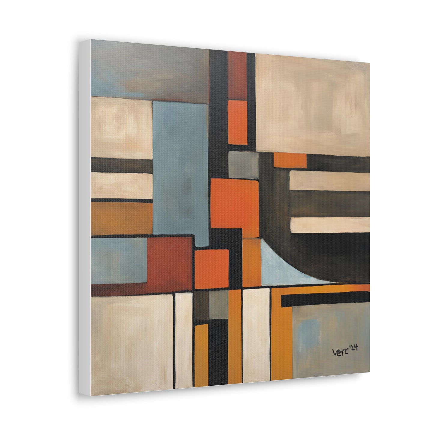 Vercmagnus Geometric Canvas Gallery Wrap Wall Art