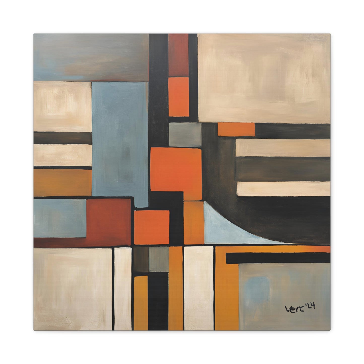 Vercmagnus Geometric Canvas Gallery Wrap Wall Art