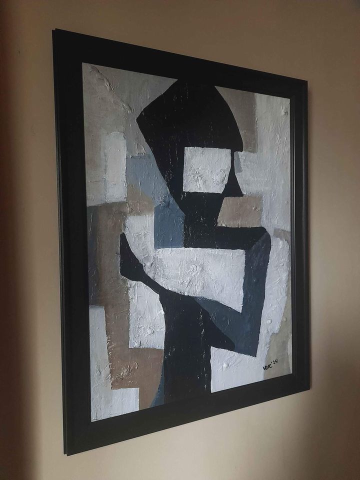 Original Painting Modelo Geometric Wall Art By Vercmagnus