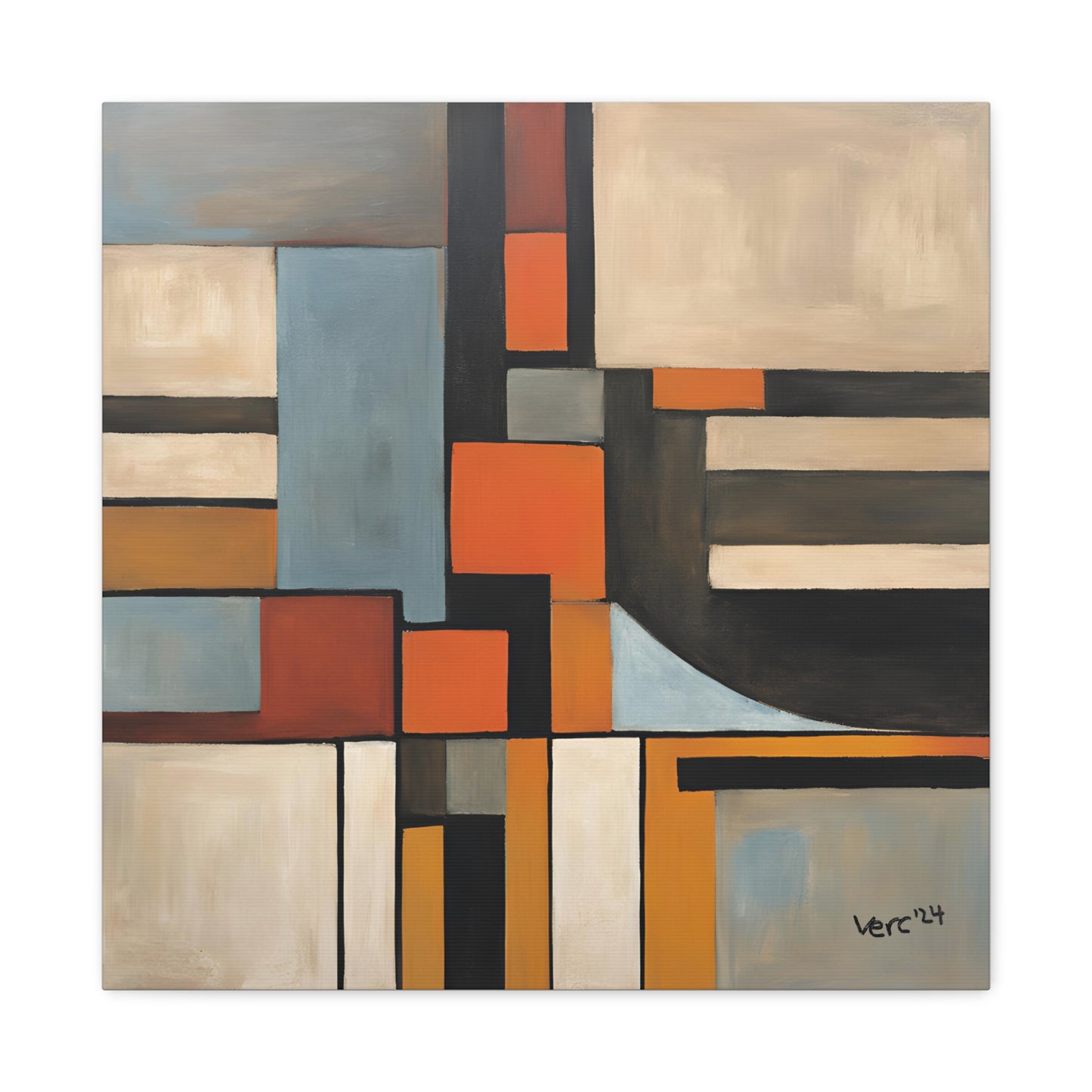 Vercmagnus Geometric Canvas Gallery Wrap Wall Art