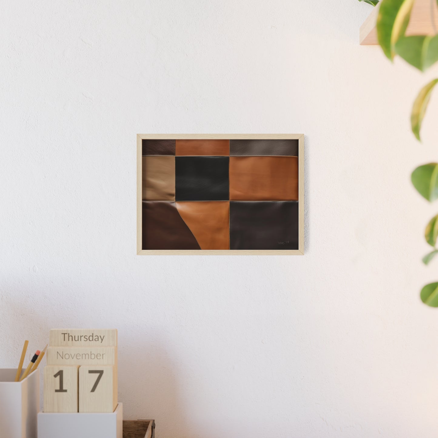 Minimalism Wall Art Posters with Wooden Frame By Vercmagnus