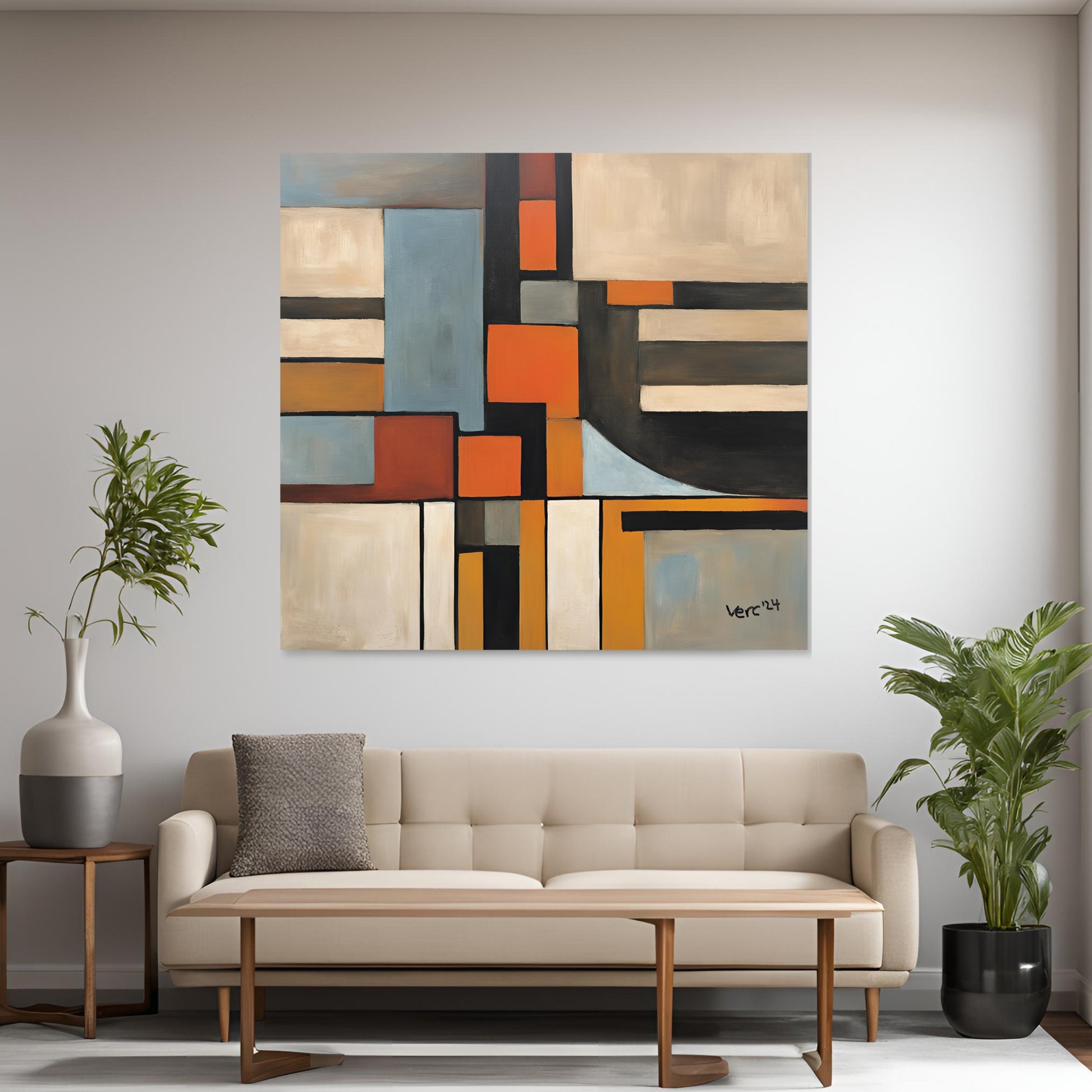 Vercmagnus Geometric Canvas Gallery Wrap