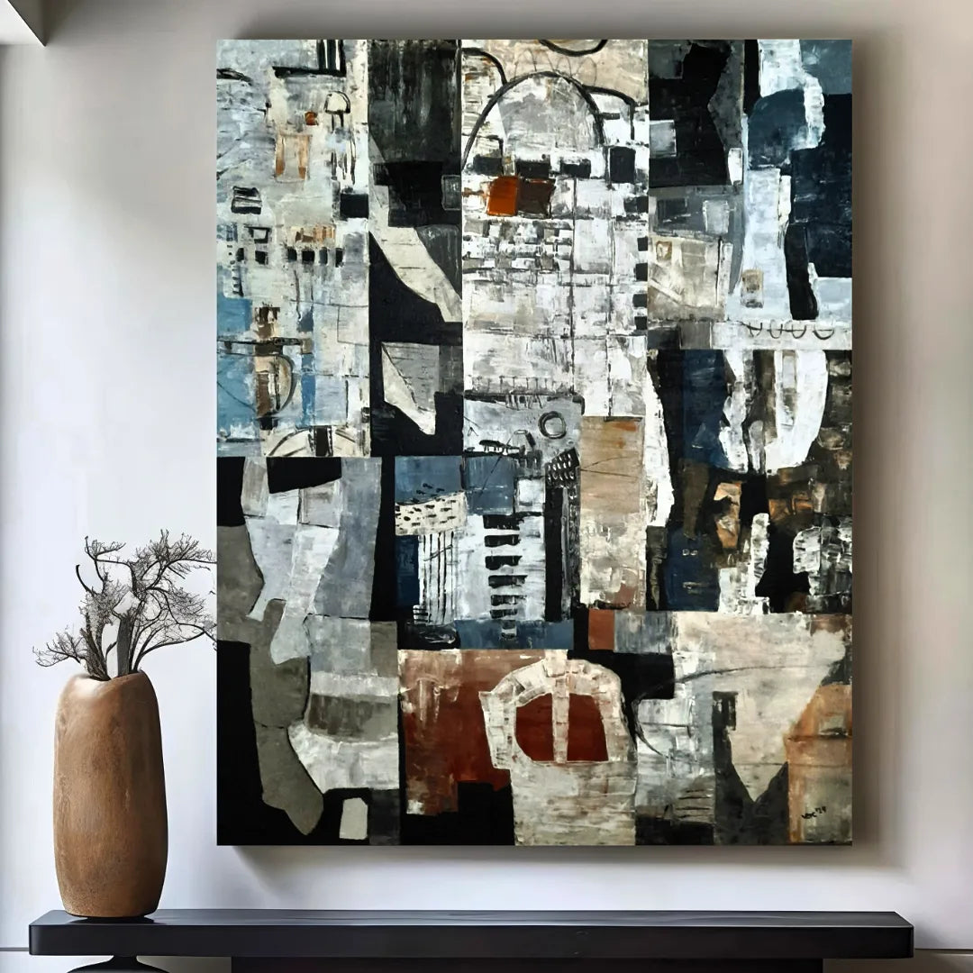 Large Wall Art - Original Painting UNITED By Vercmagnus