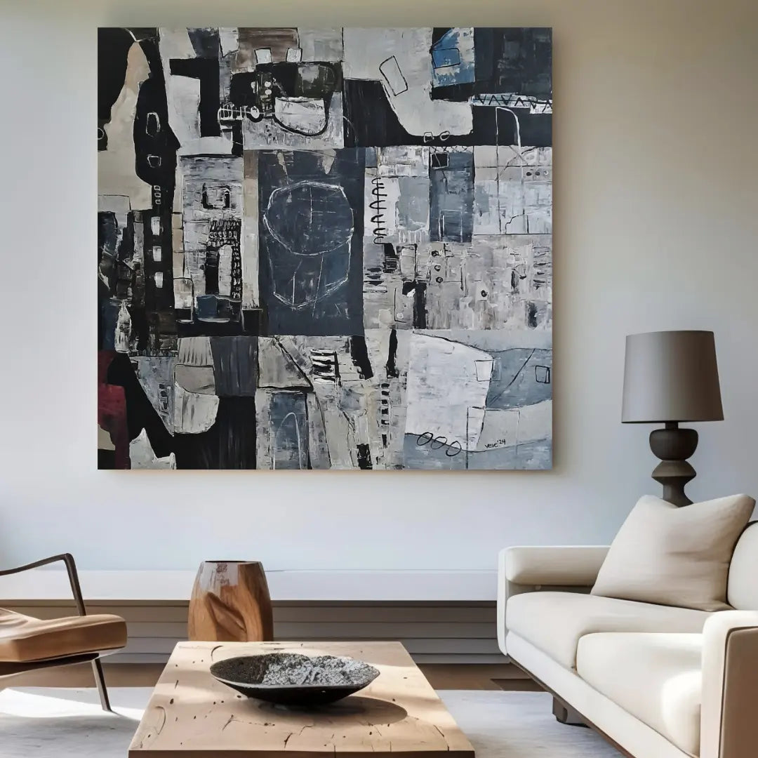 Large Wall Art - Original Painting BALANCE By Vercmagnus