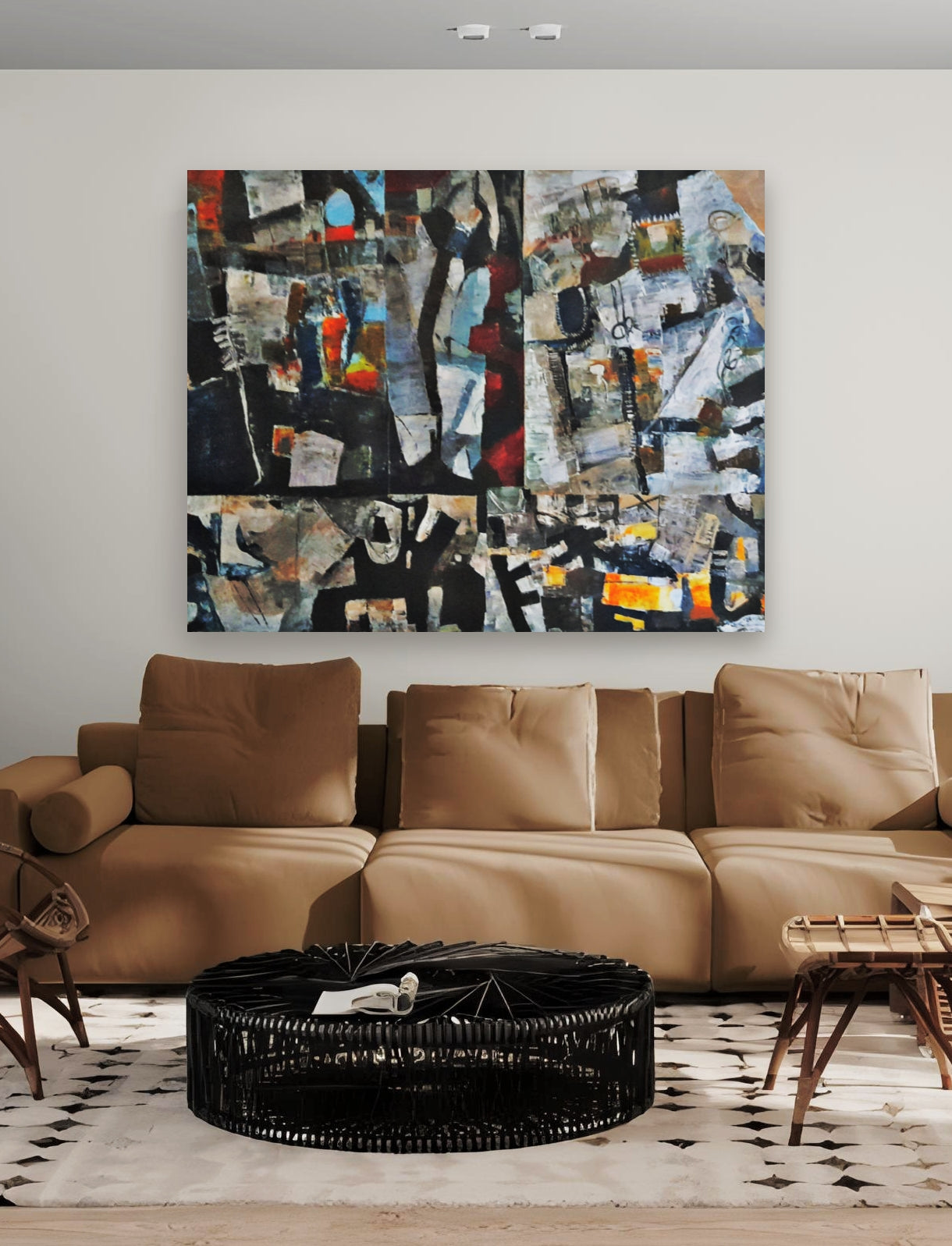 Large Wall Art - Original Painting VENTURES By Vercmagnus